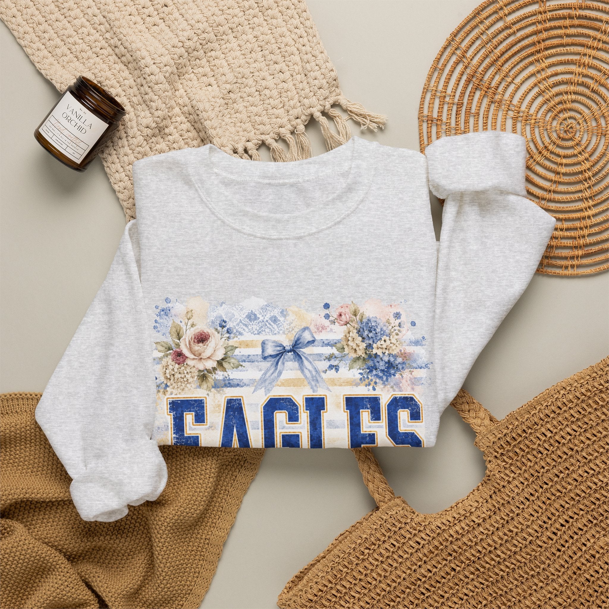 Eagles Floral Crewneck Sweatshirt