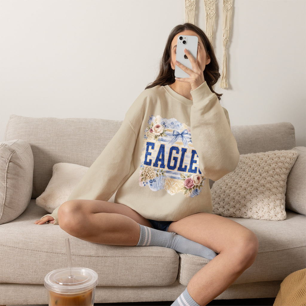 Eagles Floral Crewneck Sweatshirt