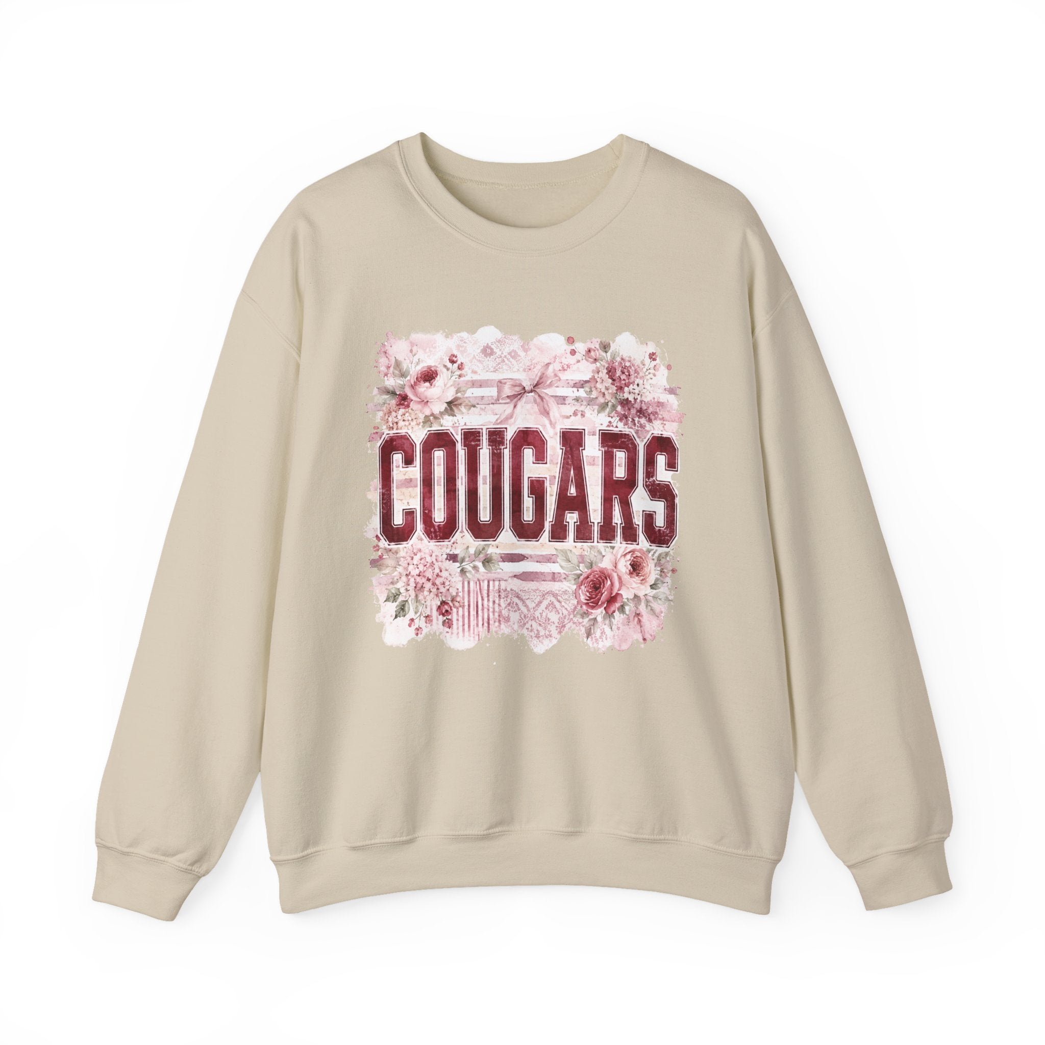 Cougars Floral Crewneck Sweatshirt