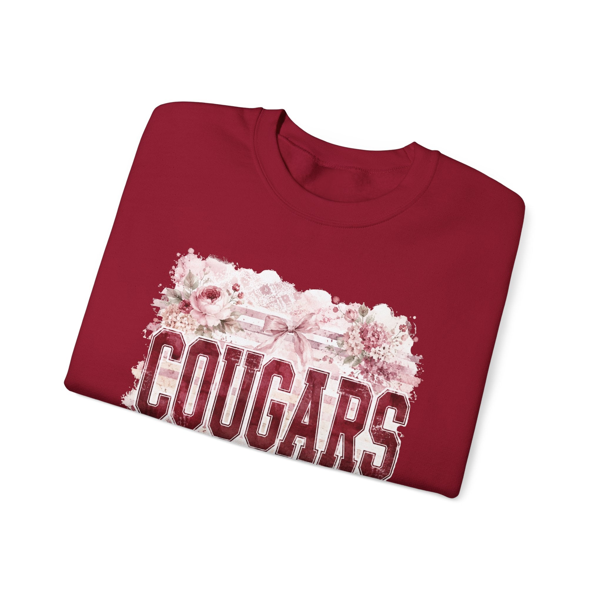 Cougars Floral Crewneck Sweatshirt