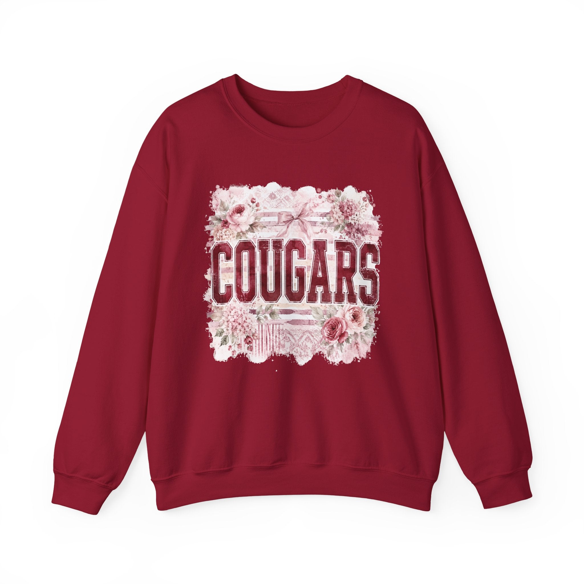 Cougars Floral Crewneck Sweatshirt