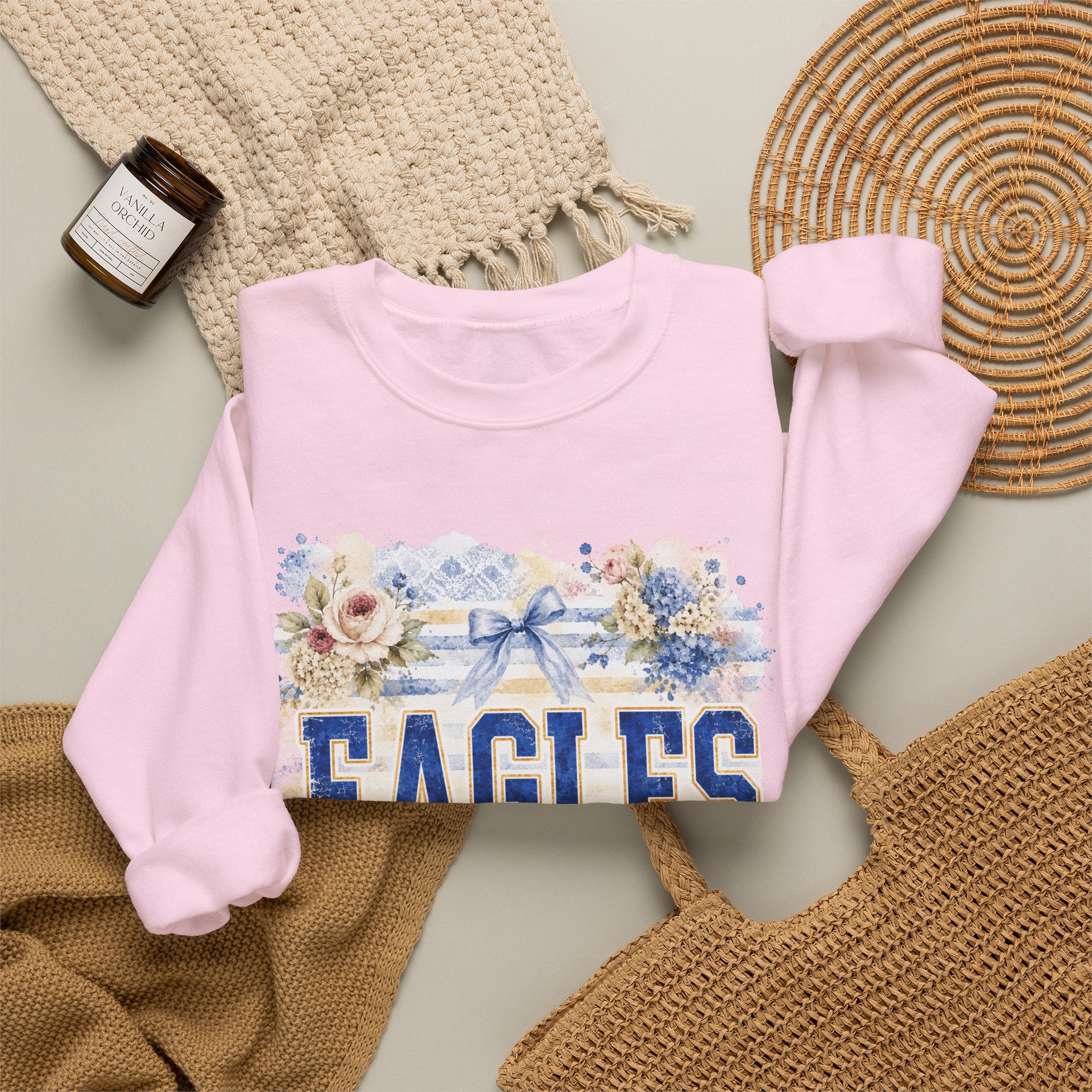 Eagles Floral Crewneck Sweatshirt