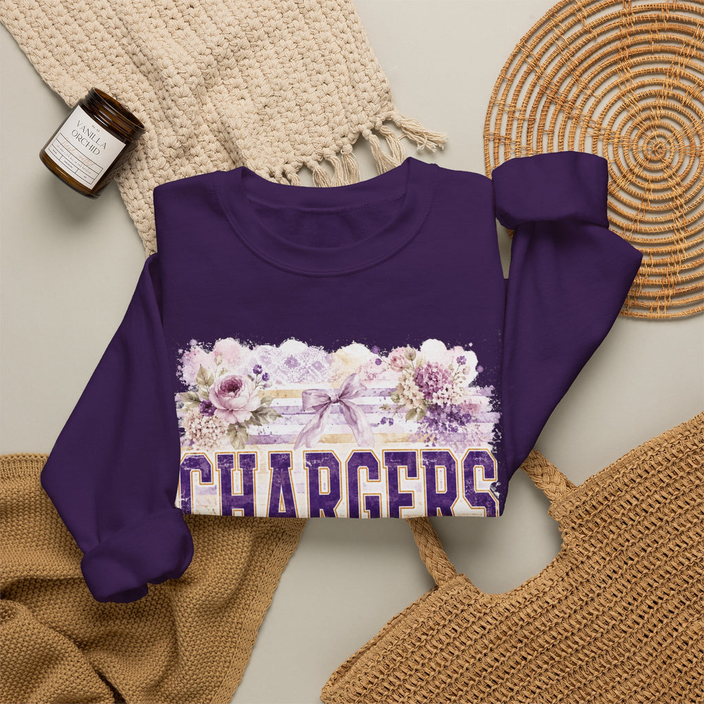 Chargers Floral Crewneck Sweatshirt