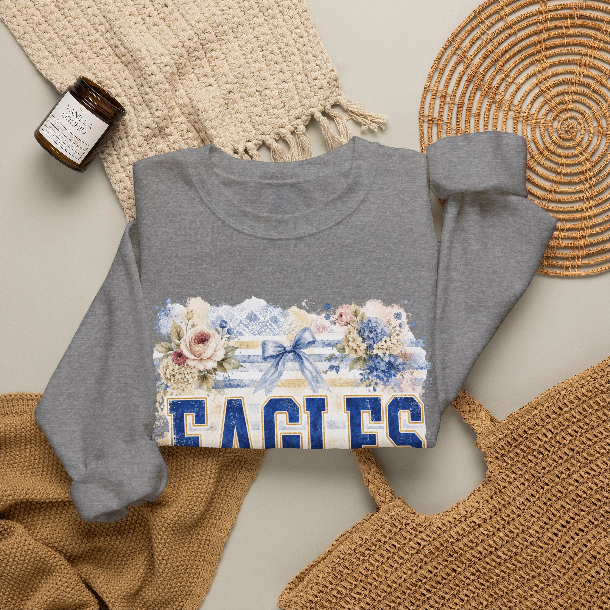 Eagles Floral Crewneck Sweatshirt