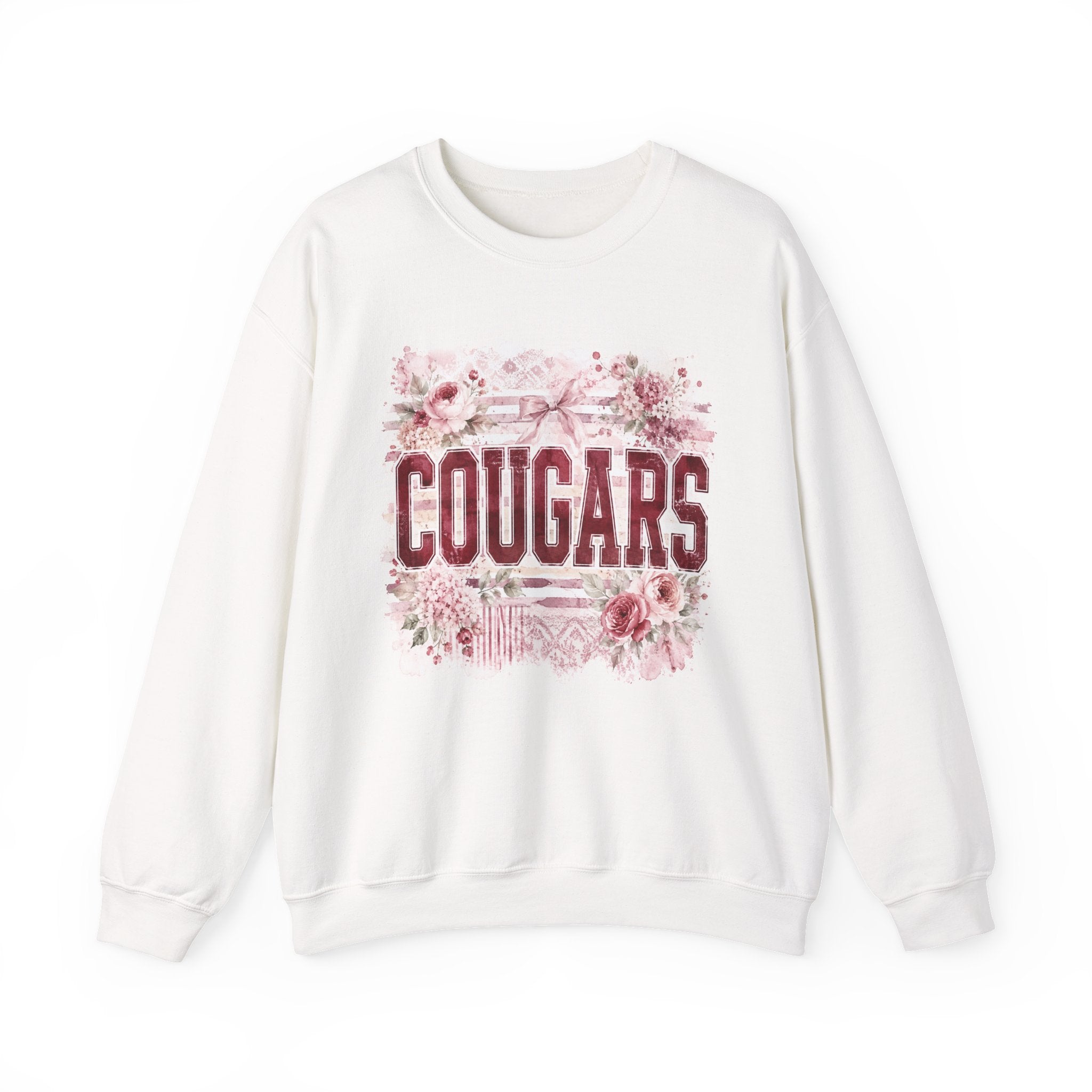 Cougars Floral Crewneck Sweatshirt