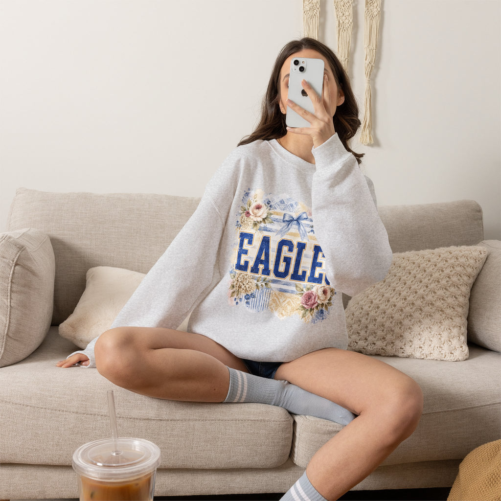 Eagles Floral Crewneck Sweatshirt
