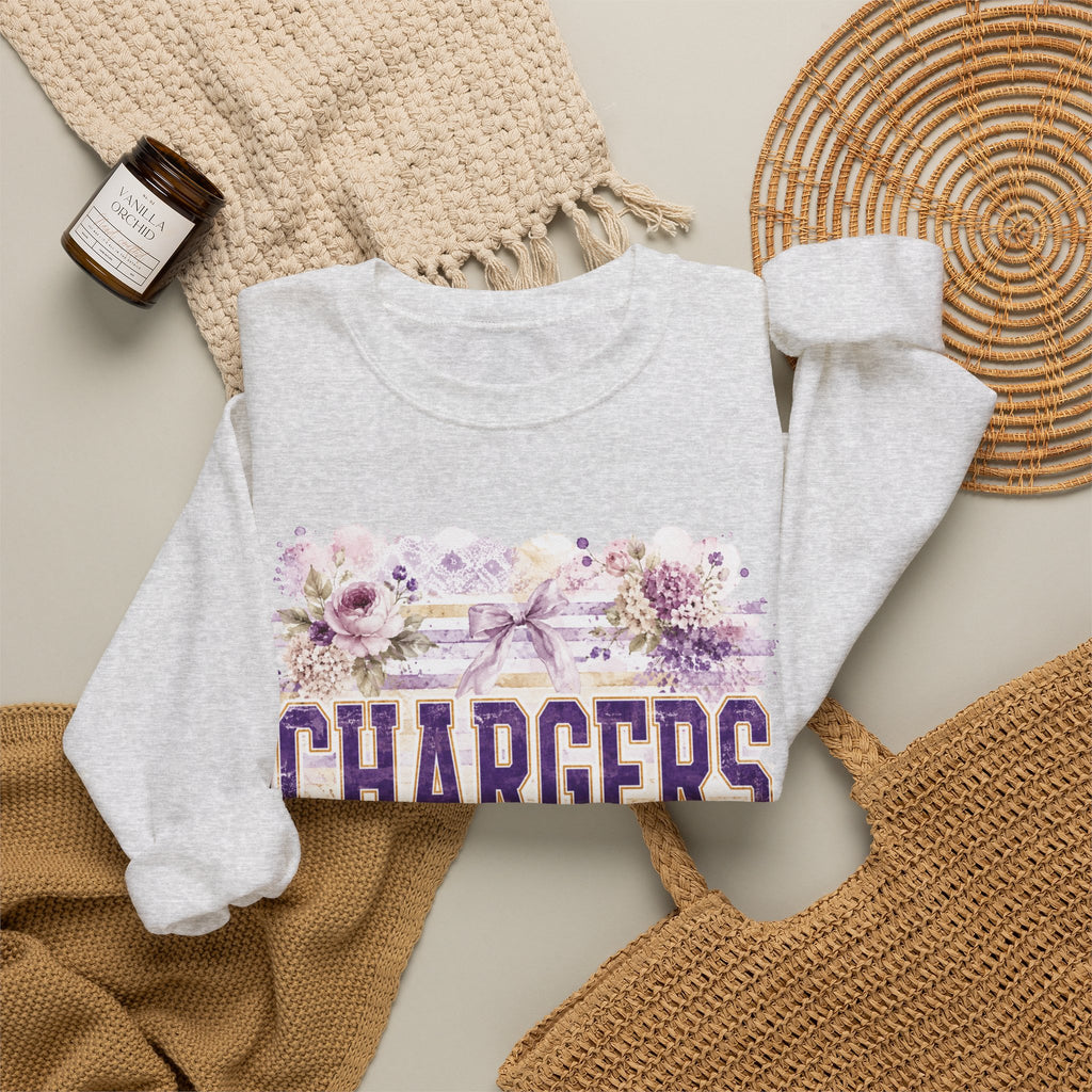 Chargers Floral Crewneck Sweatshirt