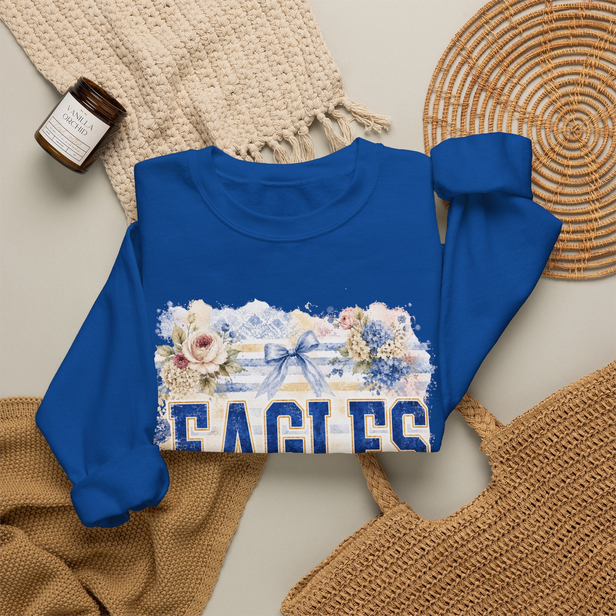 Eagles Floral Crewneck Sweatshirt