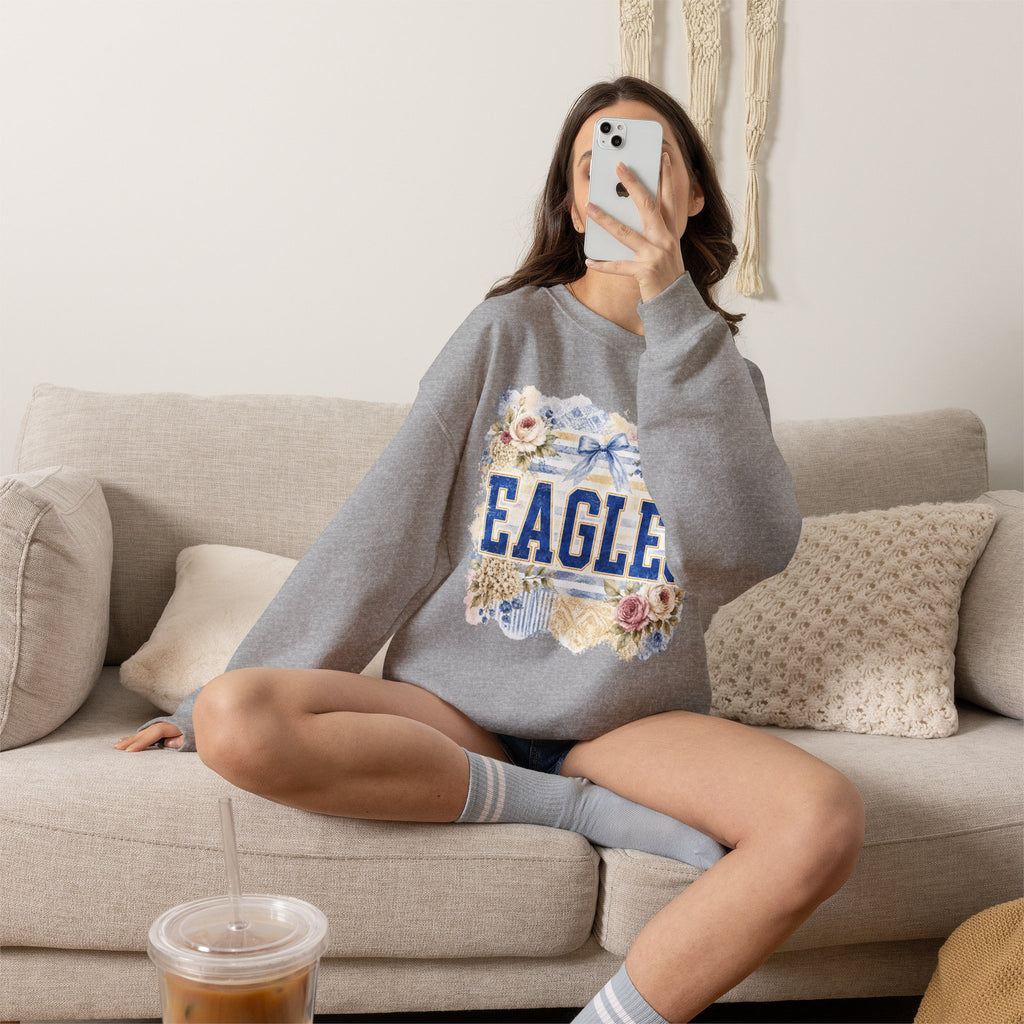 Eagles Floral Crewneck Sweatshirt