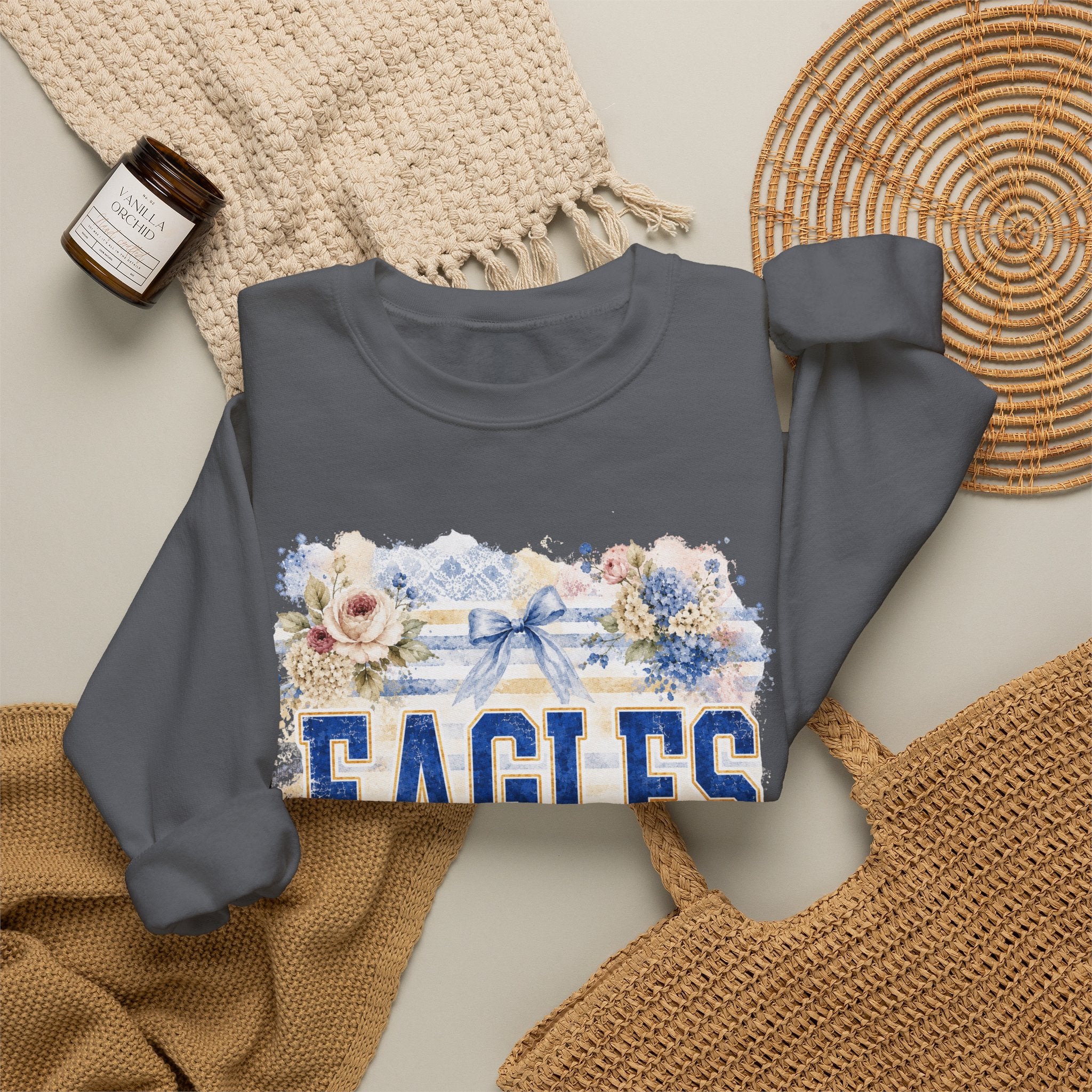 Eagles Floral Crewneck Sweatshirt