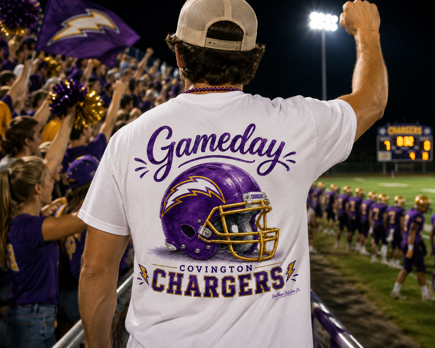 Covington Chargers Gameday t-shirt - PRE ORDER