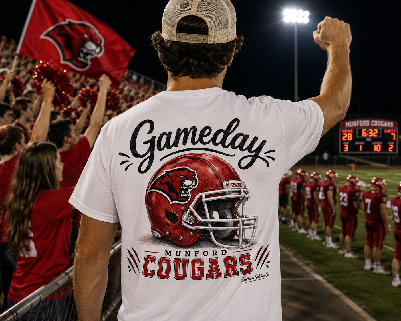 Munford Cougars Friday night lights t-shirt - PRE SALE